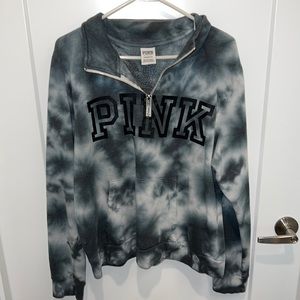 Tie-dye Pink Quarter Zip